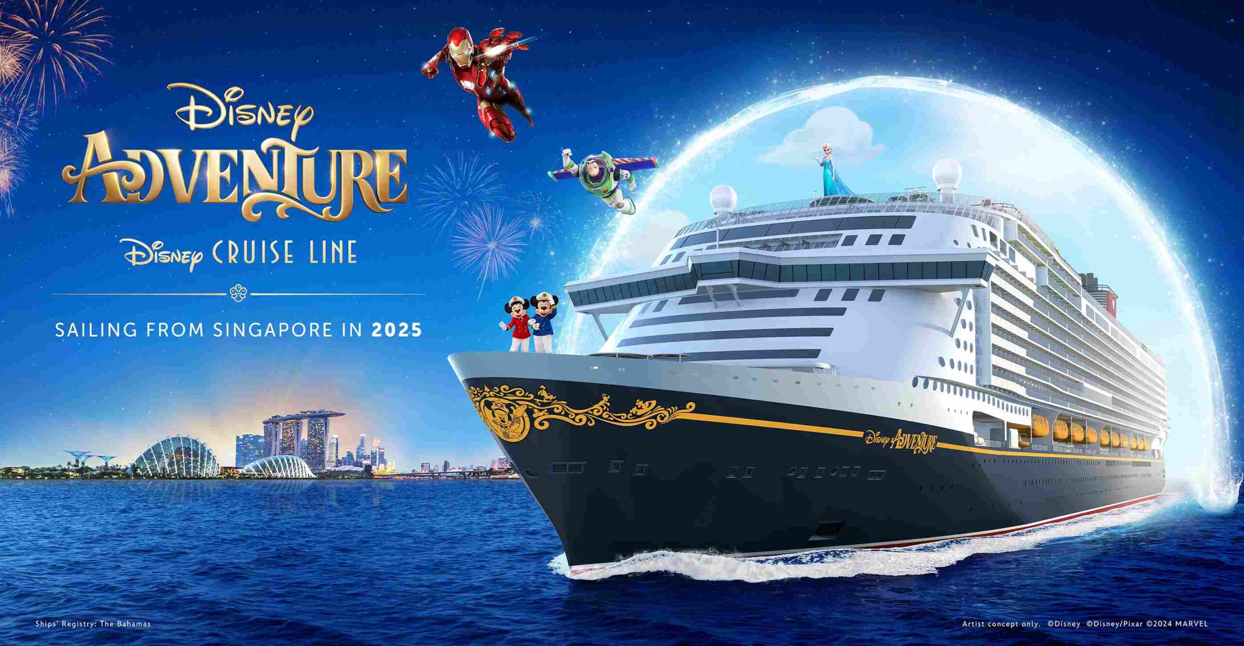 Keajaiban Kapal Mewah Disney Adventure, Mulai Berlayar di 2025!