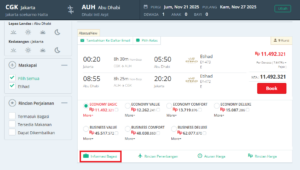 Informasi Bagasi Etihad